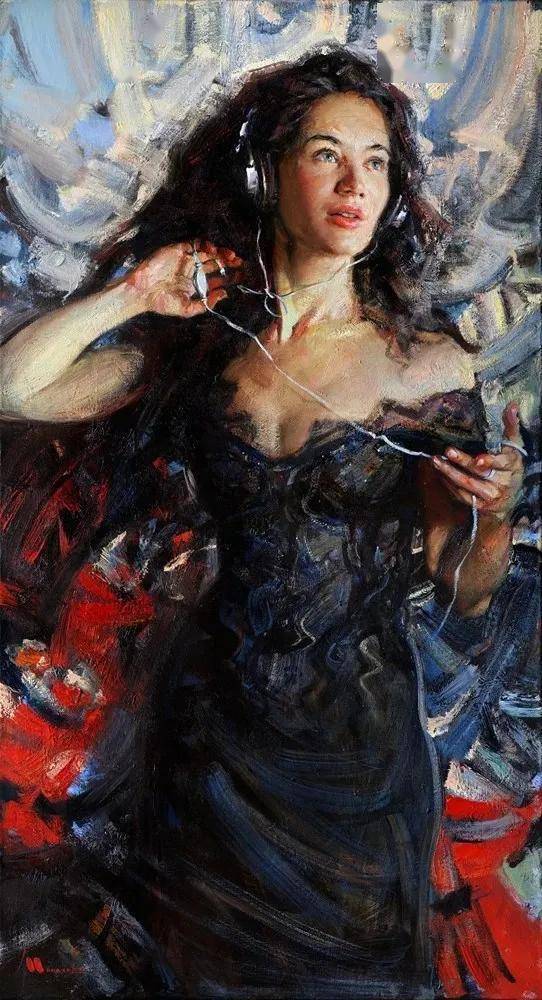 俄罗斯画家叶夫根·蒙纳霍夫人物油画作品欣赏