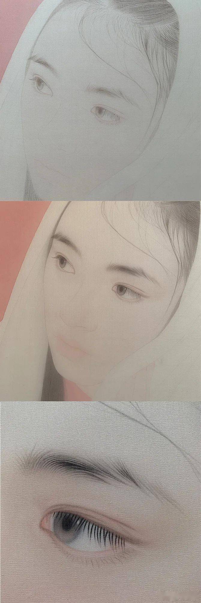 李晶的工笔把少女画得仙气飘飘