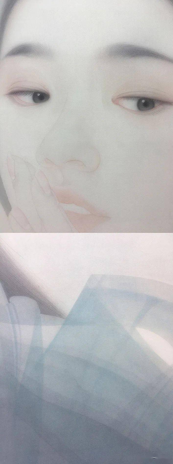 李晶的工笔把少女画得仙气飘飘