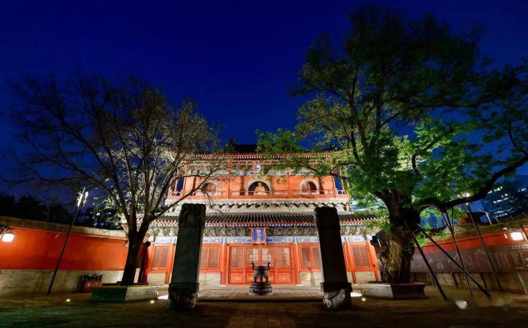 去北京文博交流馆(智化寺)看夜景.