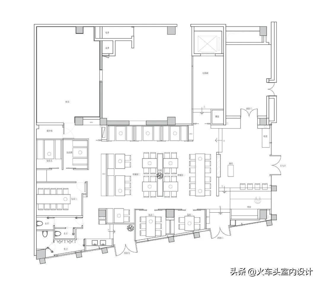 餐厅平面图项目信息about the project项目名称 昆山爱烧肉居酒屋