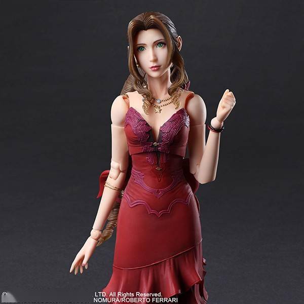 最终幻想7重制版爱丽丝红礼服模型太美了