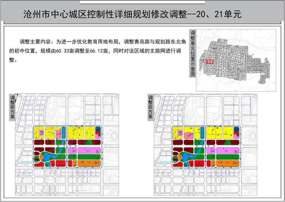 沧州中心城区部分规划调整!