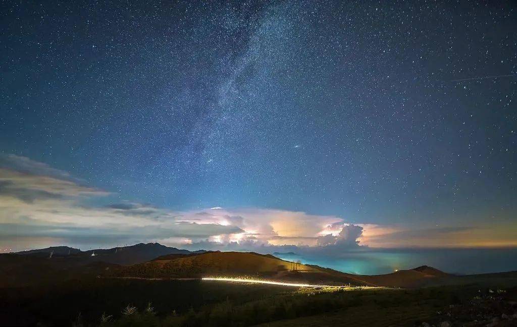 五台山,日落.星空.云海.