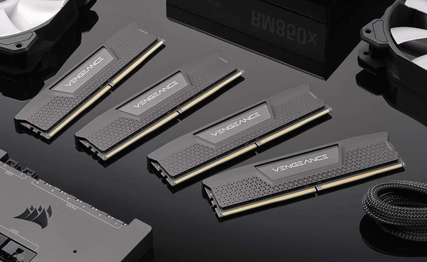 海盗船预热 vengeance ddr5 内存条:覆盖散热片,已有工程样品