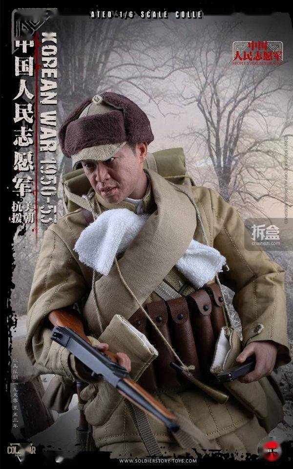 soldierstory中国人民志愿军抗美援朝16可动人偶兵人