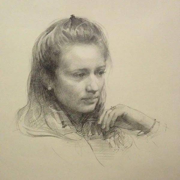 简洁不失精致的素描,英国画家弗朗西斯·贝尔作品