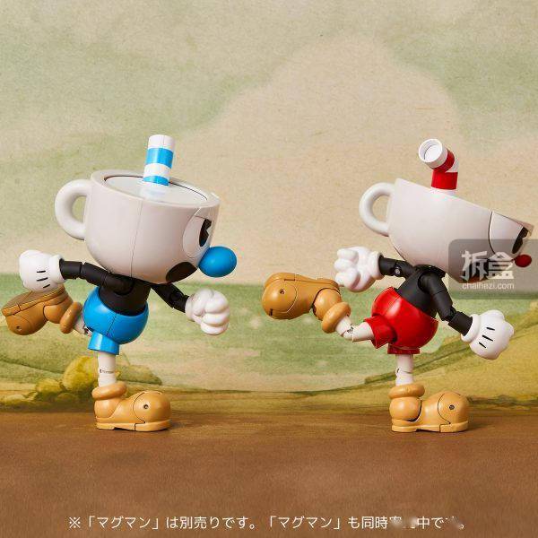 1000toys cuphead 茶杯头 马克杯人 可动人偶手办潮玩