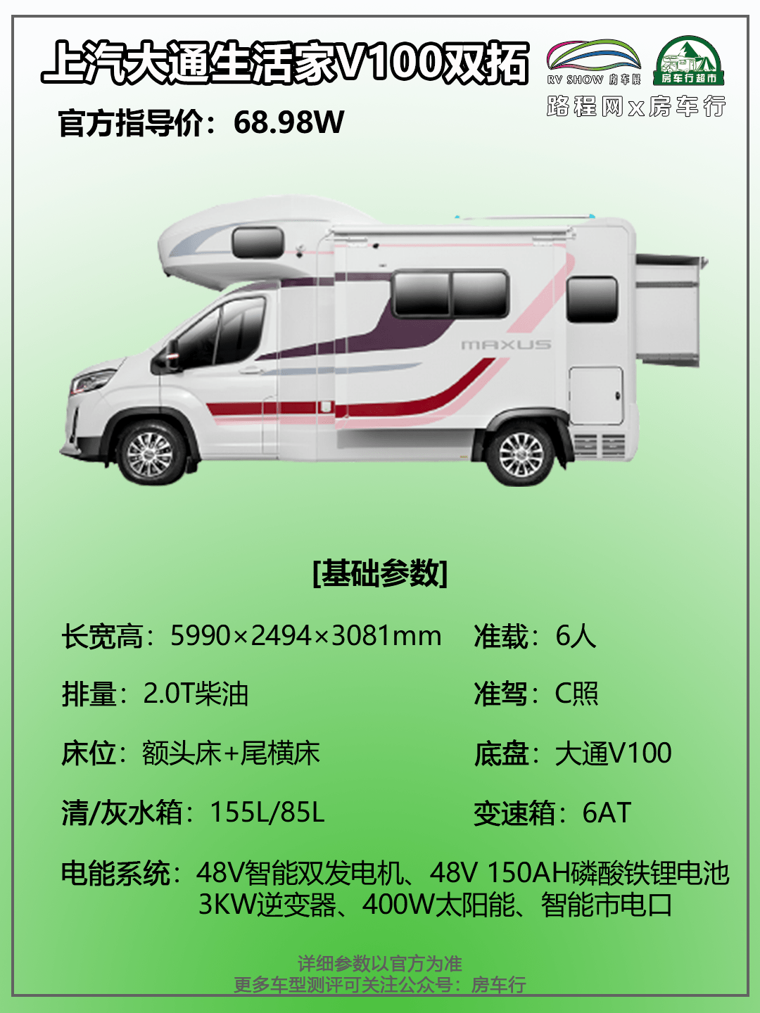 智能黑科技开启懒人式的房车生活上汽大通maxus生活家v100系列上新