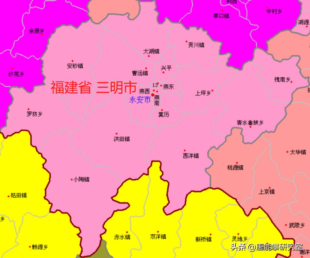 大田县地图及简介乡镇的村民委员会数量,社区居民委员会数量,上面的表