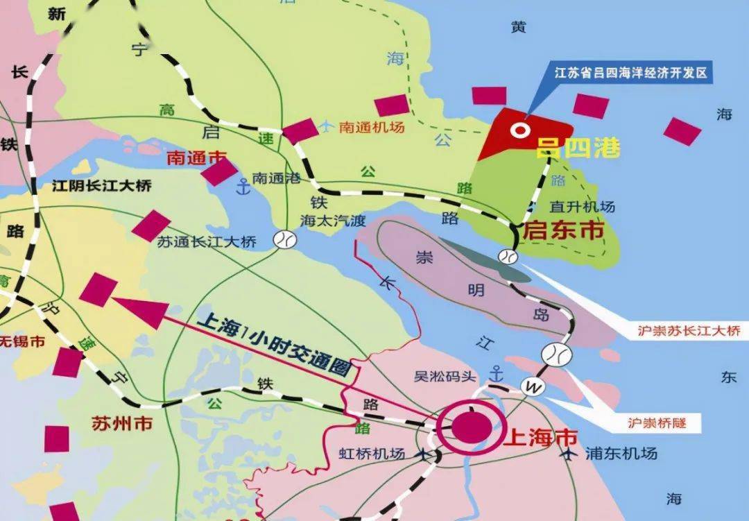 吕四港地理位置(图片源于网络)"吕四"名称由来,据当地传说是八仙之一
