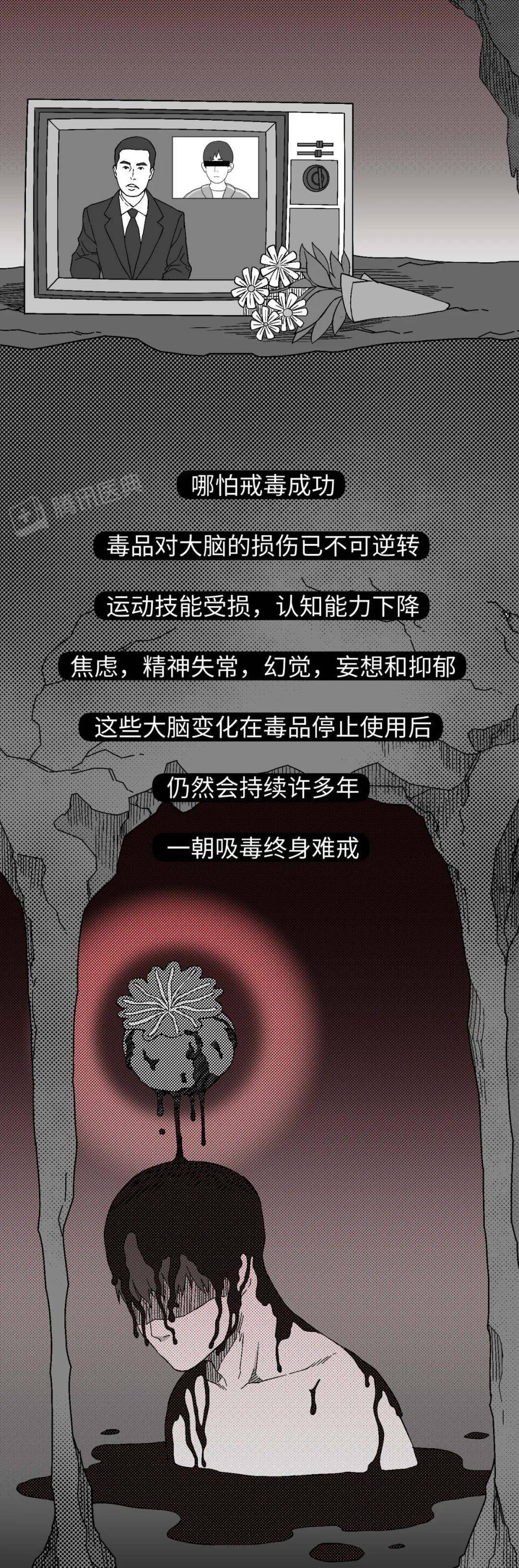 一时软弱一世追悔震撼禁毒漫画告诉你吸毒不戒的最终下场