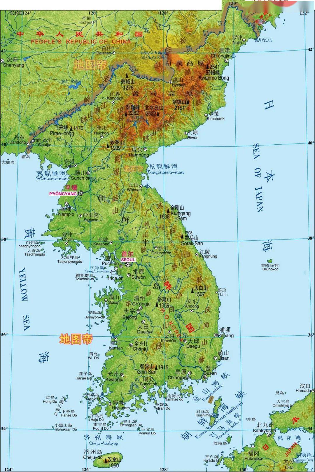图-韩国和朝鲜
