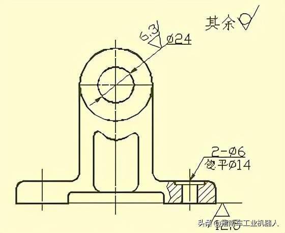 在标注轴套类零件的尺寸时,常以它的轴线作为径向尺寸基准.