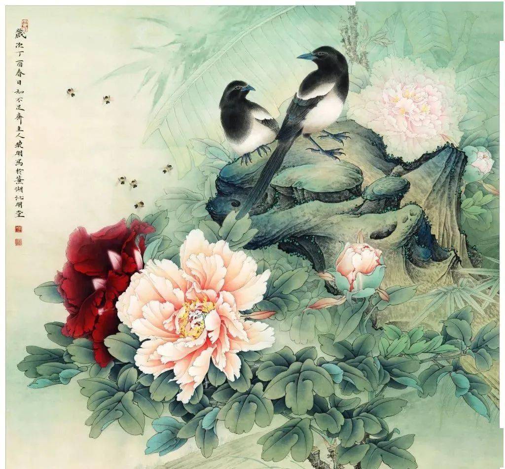 著名工笔花鸟画家李晓明百幅作品精选