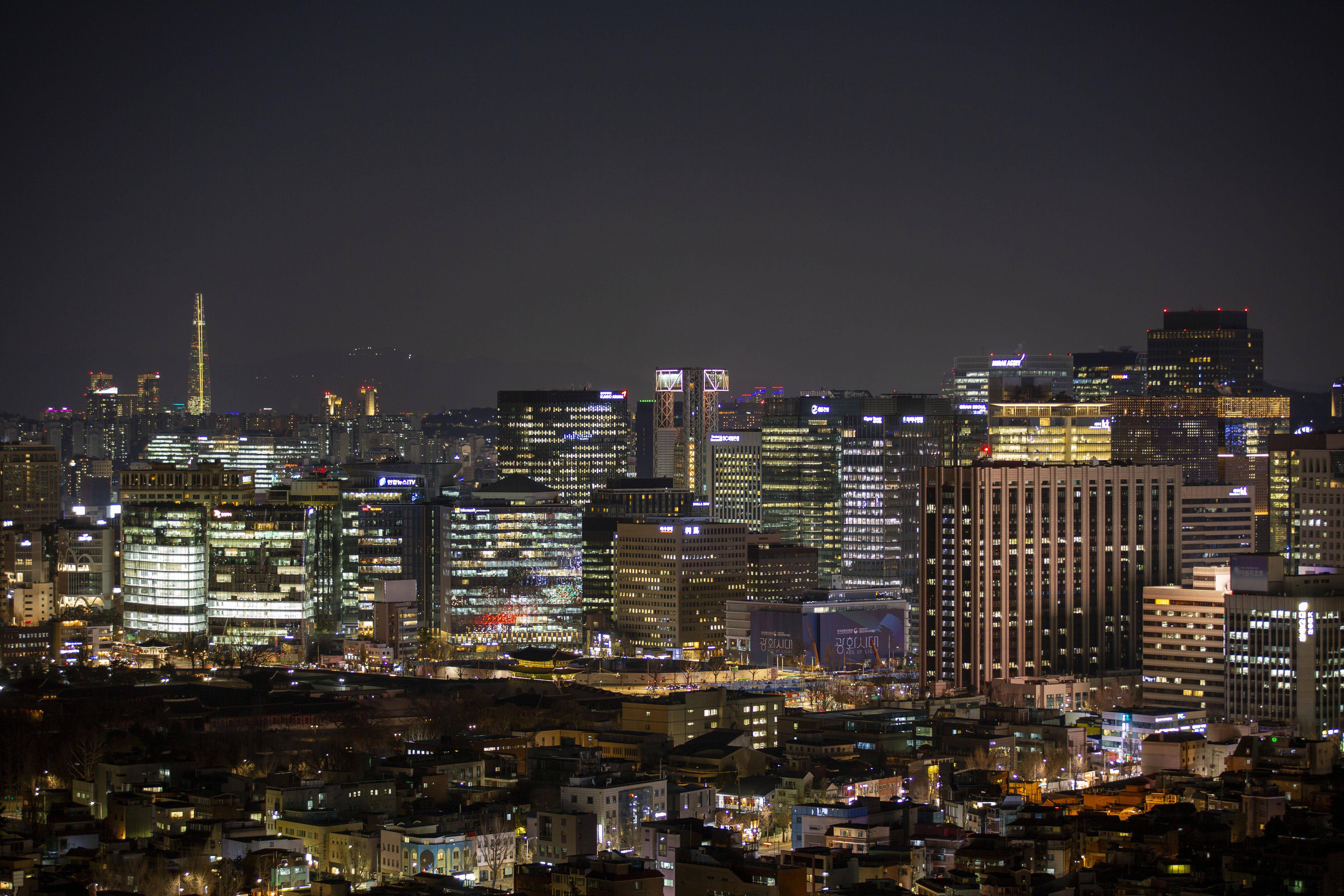 韩国:首尔夜色_新华社_王益亮_夜景