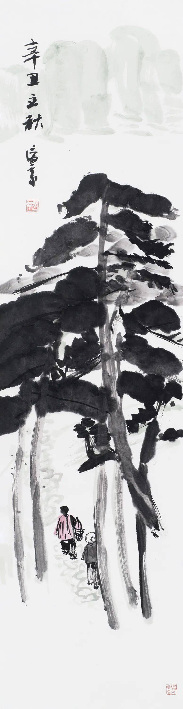 《辛丑夏月◎138cm x 35cm