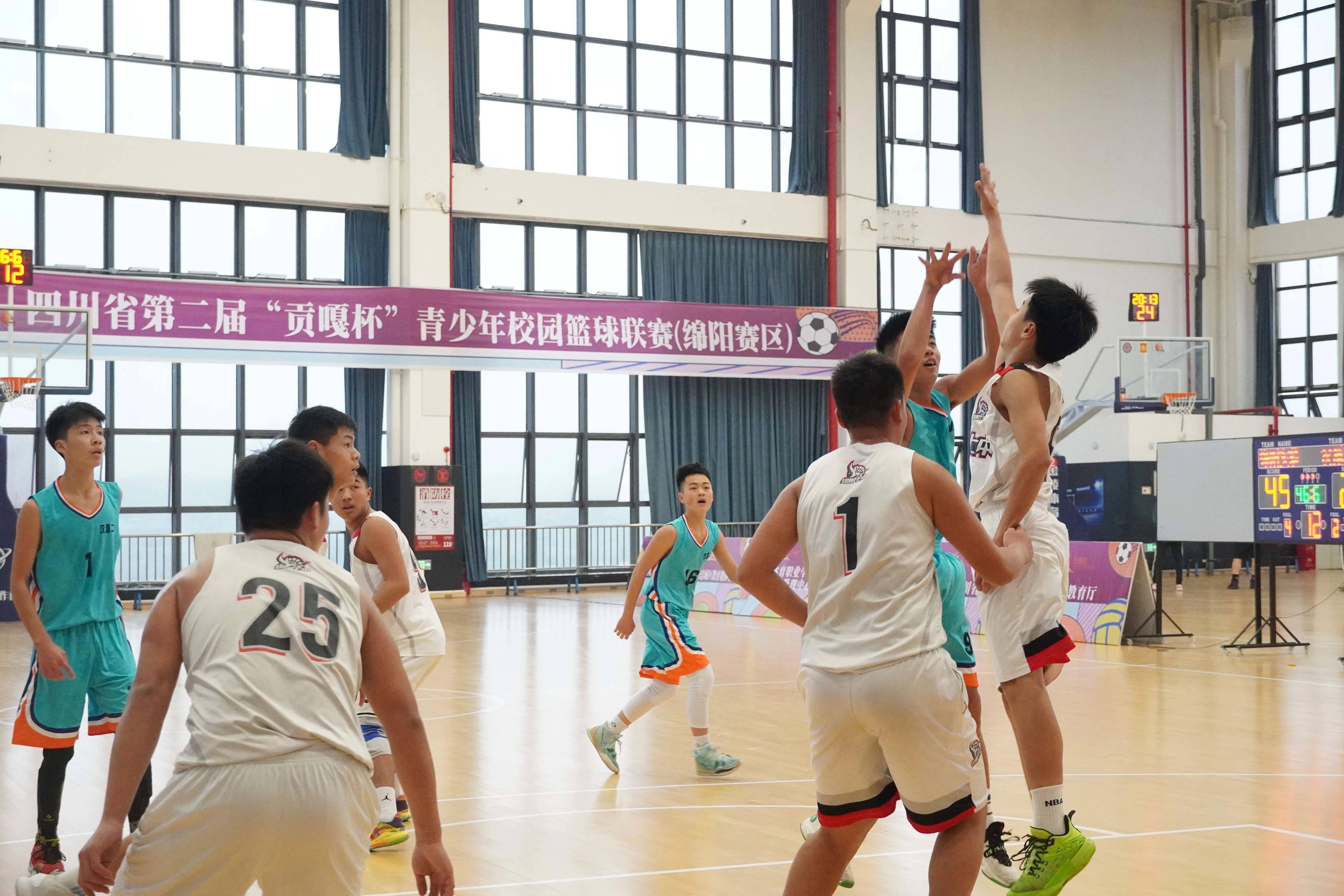 四川省第二届贡嘎杯青少年校园篮球联赛绵阳赛区开赛