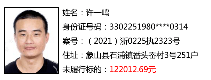 象山最新一批老赖曝光!_惩戒_信用_当事人