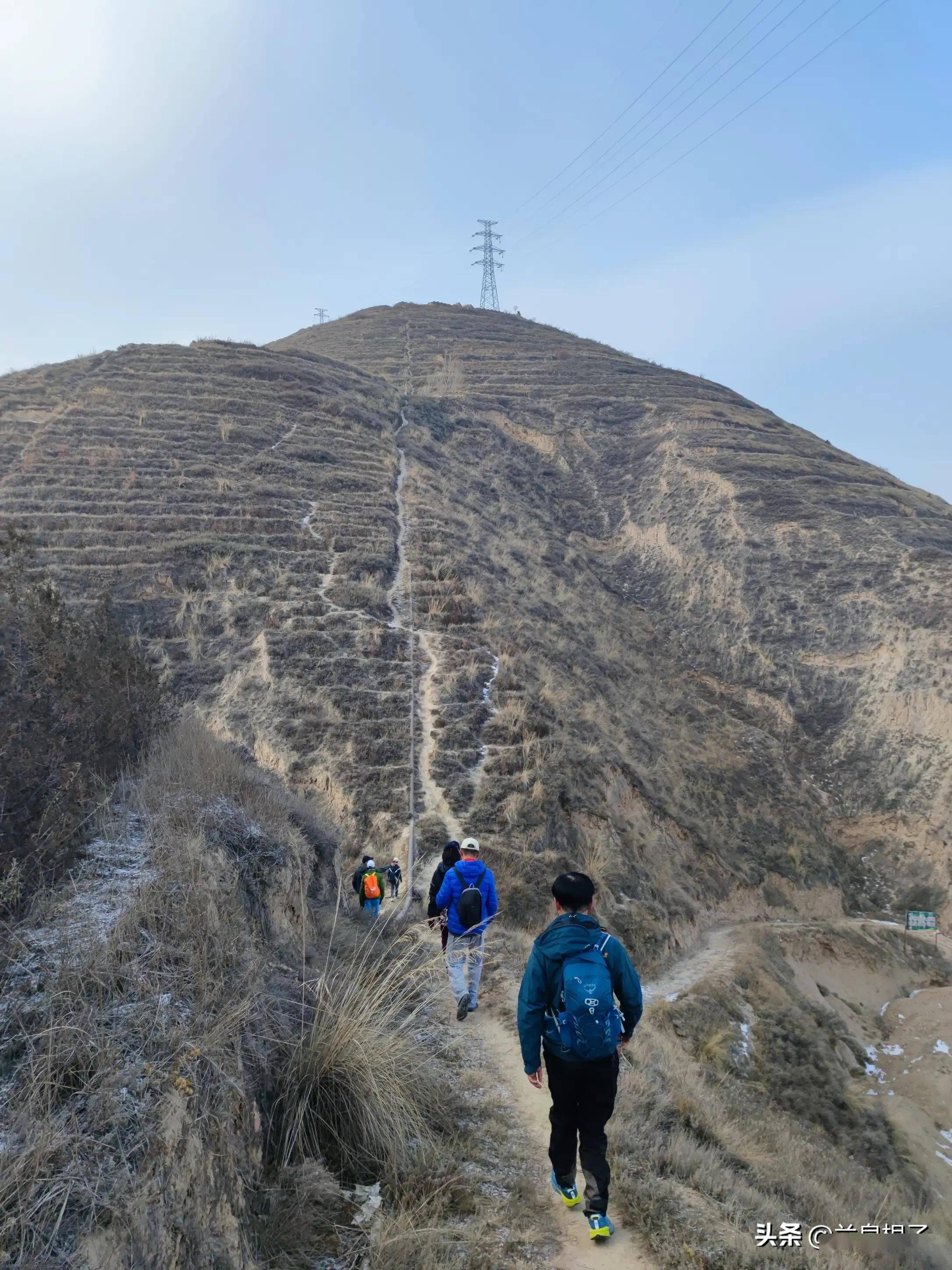 冬日徒步兰州战役古城岭营盘岭战场遗址