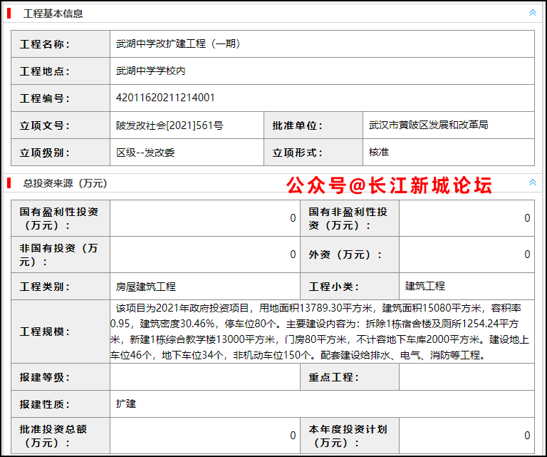 好消息武湖这所中学将扩建