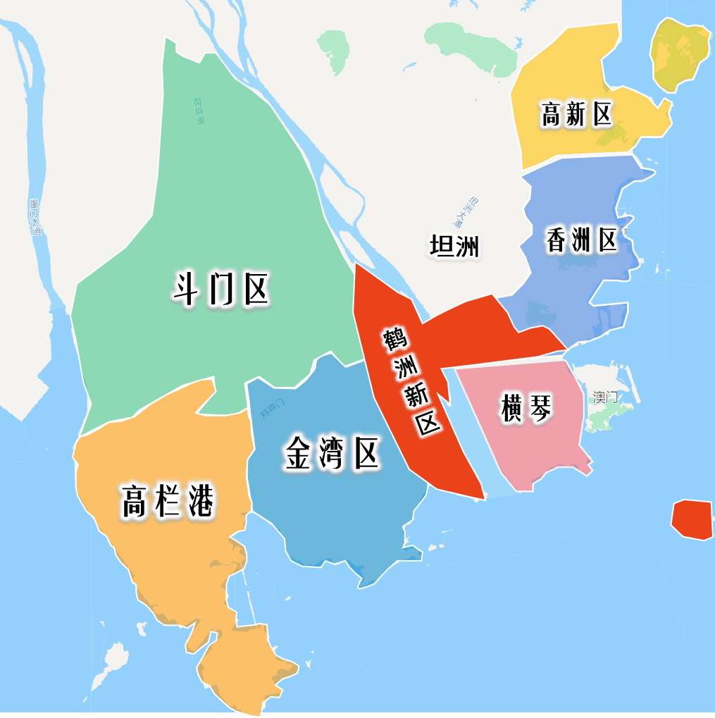 按这样,珠海新的区域版图应该是这样的:| 万山区外伶仃岛| 十字门