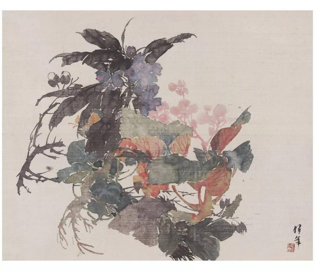 诗画阅微任伯年花鸟册页明快温馨