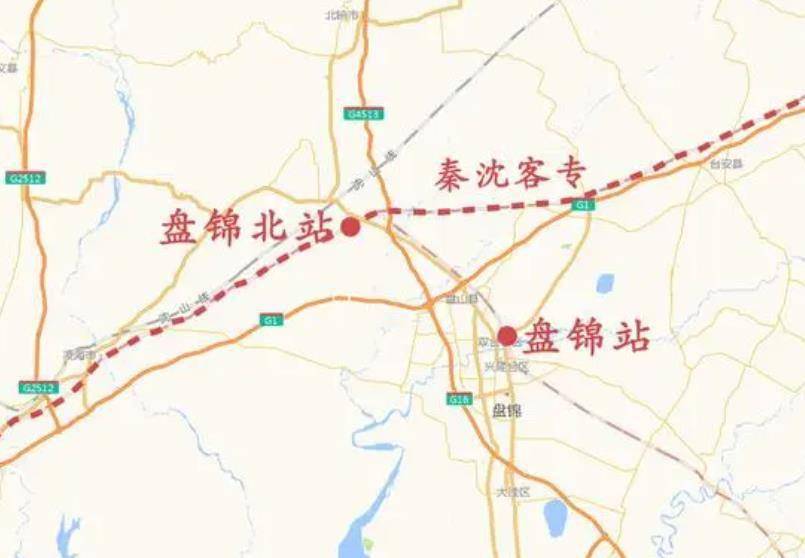 这条铁路远离盘锦市区,盘锦北站是秦沈客运专线上的一个中间站,离锦州