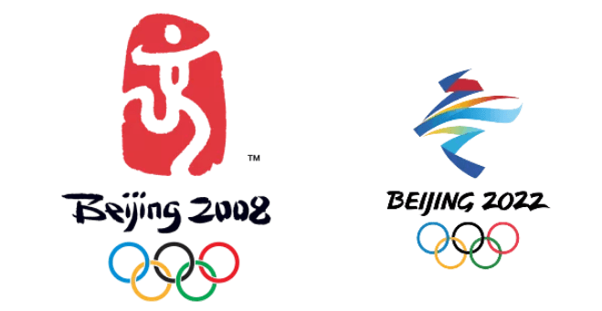 2008北京奥运会,2022北京冬奥会会徽.