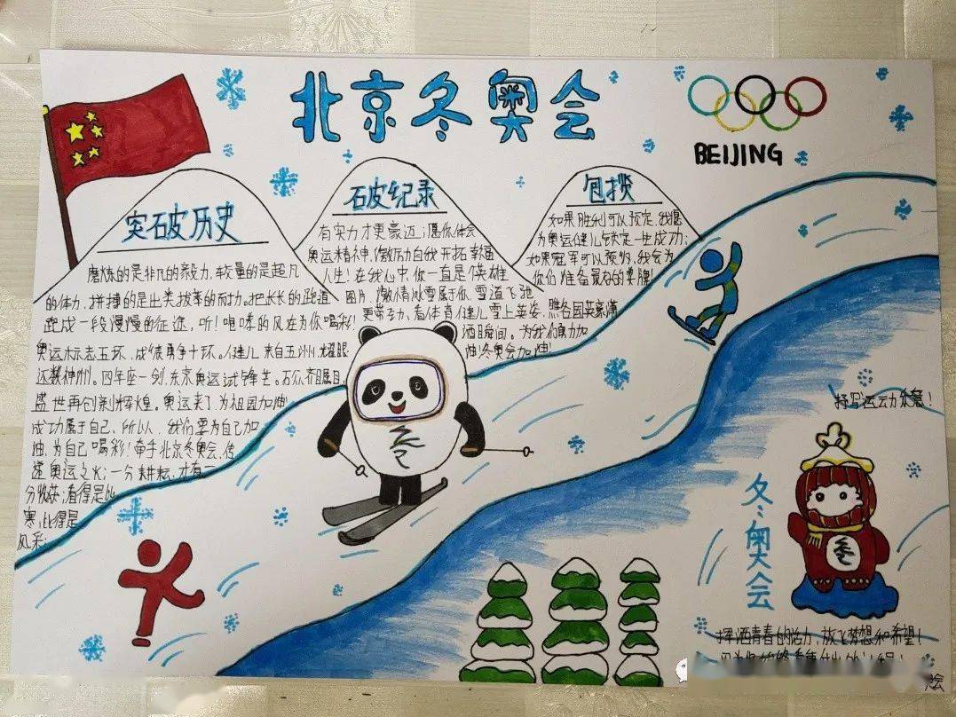 beijing2022olympic winter games手抄报olympic winter games