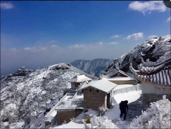 一起欣赏下楠溪江雪景图_温州市_永嘉县_四海