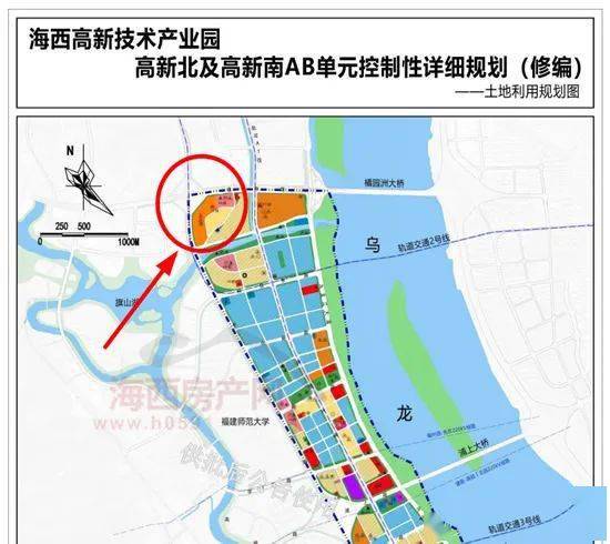 高新区海西园高新北及高新南ab单元规划范围北至建平路,南至高岐湖