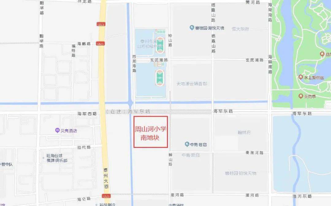 根据泰州市自然和资源规划局先前公示的信息,该商住用地用地面积约3.