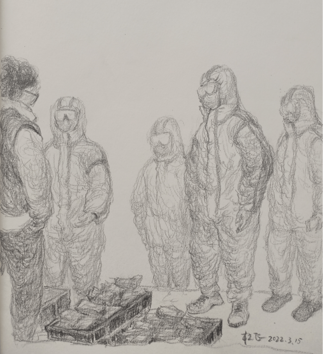 美术学院开展"画身边英雄,为师院加油"抗疫主题云画展(教师作品)_疫情