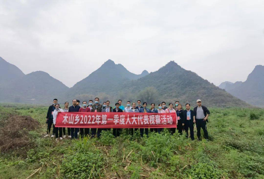 3月24日,上林县木山乡人大组织市,县,乡三级人大代表到澄泰乡,巷贤镇