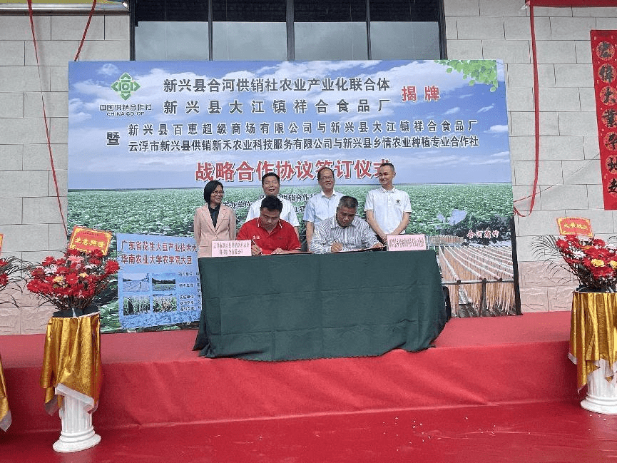 随后,在叶金波,伍树全等人见证下,新兴县大江镇祥