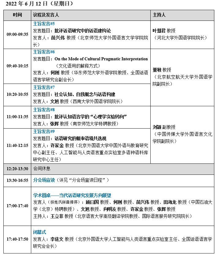 网院视频号会议议程包括"专家主旨发言"分会场宣读"及"学术圆桌研讨"