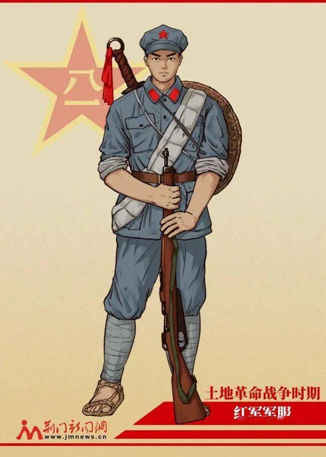 图为中国工农红军军服图为国民革命军八路军(第十八路军)军服图为"50