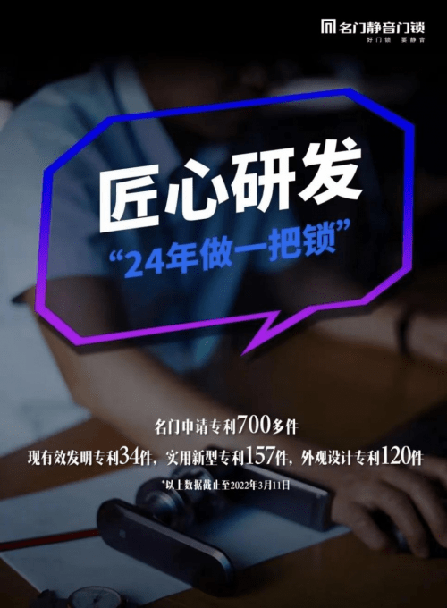 更安全的智能时代来了！2022年名门推出创新入户智能锁！