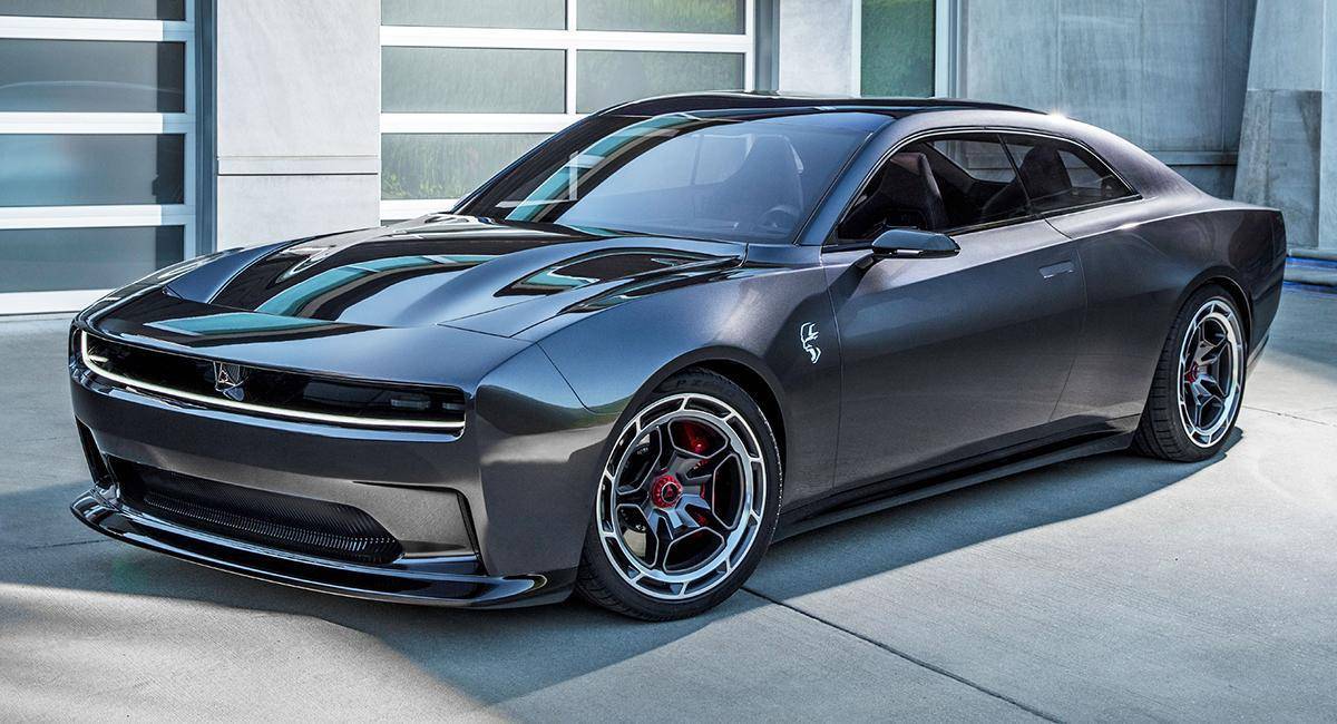 道奇charger daytona srt 概念车,当肌肉车迎来电动化,就长这样!