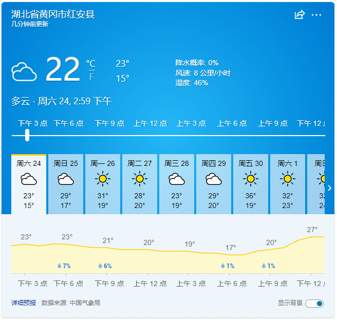 红安七天天气预报_(红安七天天气预报查询)