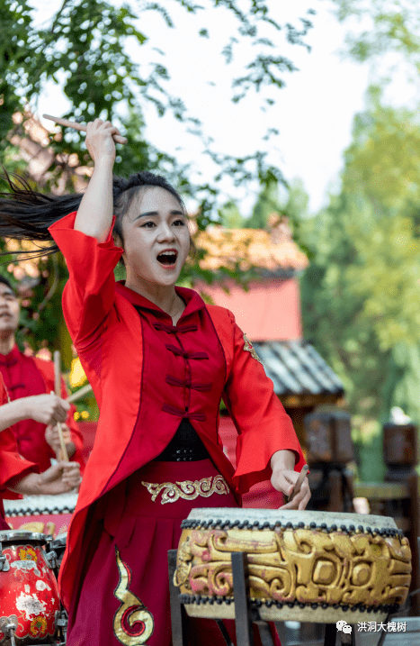 绛州鼓乐走进洪洞大槐树寻根祭祖园_锣鼓_文化_景区