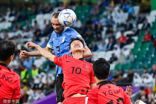 孙兴慜首发，韩国0-0战平乌拉圭