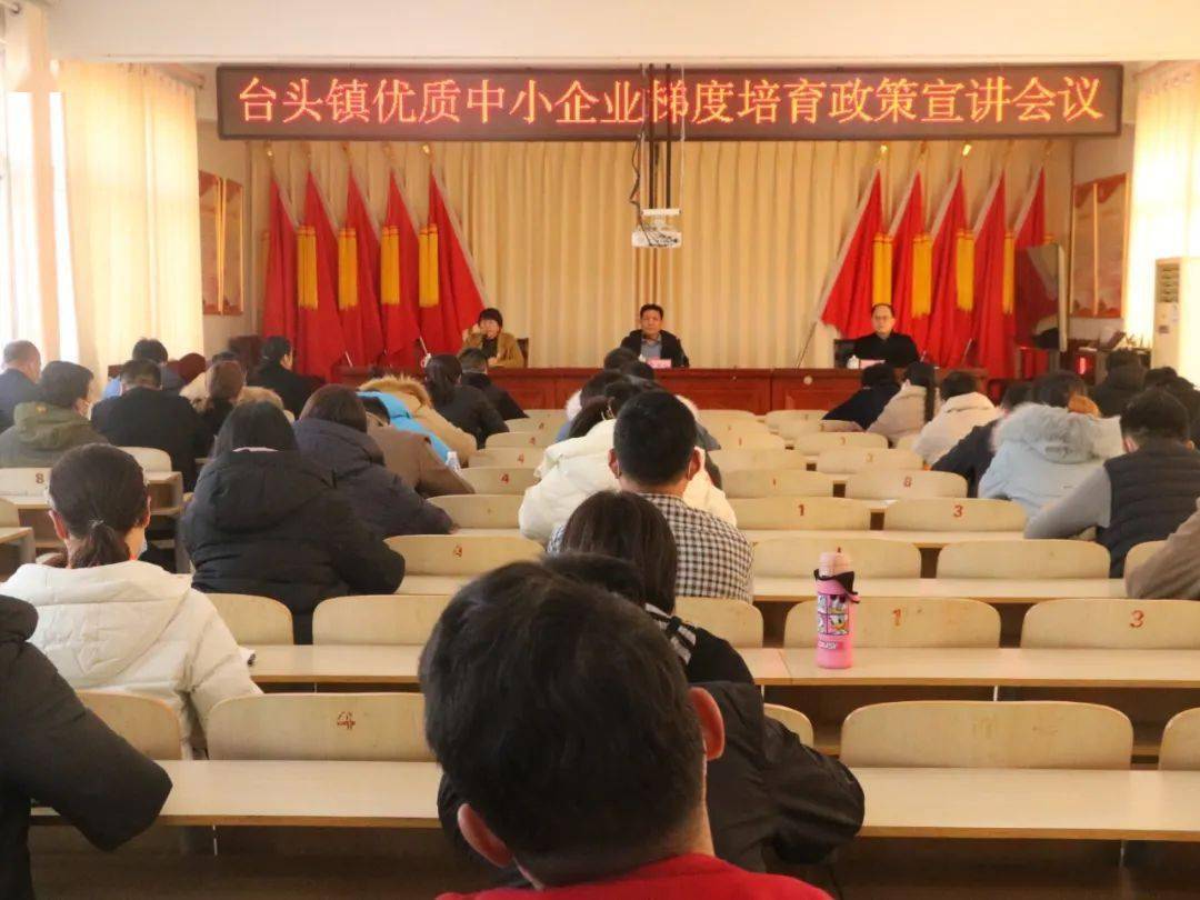 “三看三比”进行时丨台头镇:举办优质中小企业梯度培育政策宣讲会