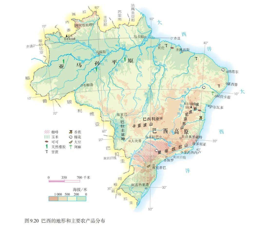 大气运动常识点最全梳理，空白＋彩色世界区域天文填图（可下载）