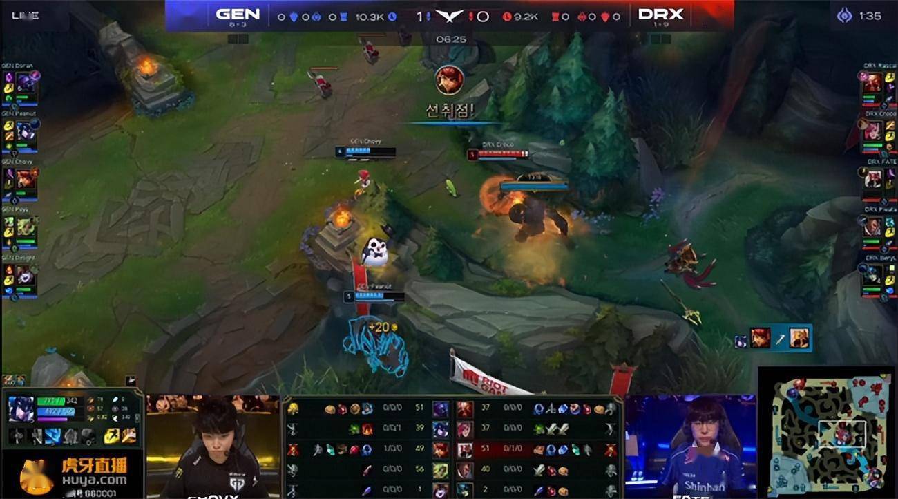 LOL-LCK：Chovy安妮闪现开团秒杀“卢娜”，GEN 2-0横扫DRX