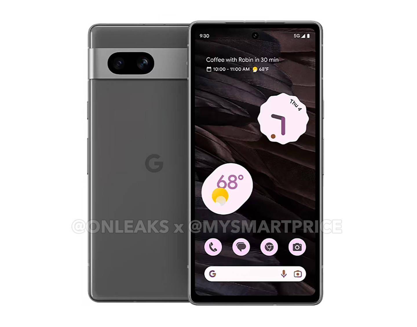 谷歌Pixel 7a手机高清衬着图流出，北极蓝版初次曝光