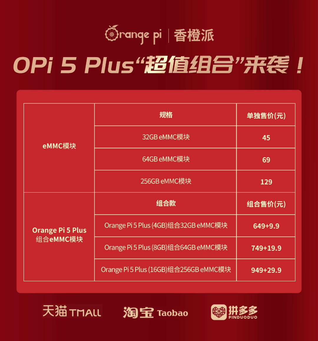 Orange Pi Plus Emmc M Key