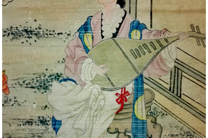 ☆古寶堂☆蒐集KHD1826『唐寅・人物図』・中国明代山水画家・掛軸・絹本・