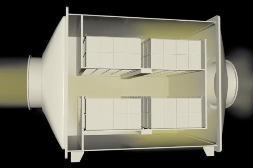 活性炭吸附箱内部结构图解析3d视频
